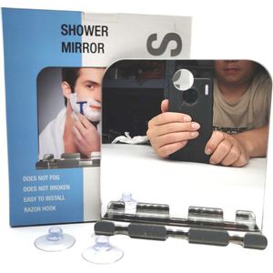 Reizen Muur Opknoping Acryl Fogless Onbreekbaar Douche Spiegel Voor Scheren Portable Met Zuignap Badkamer Praktische Washroom