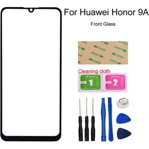 Voor Huawei Honor 9A 9x Pro Voor Glas Panel (Geen Touch Screen) outer Glass Cover Assembly Onderdelen 6.3 &#39;&#39;Panel