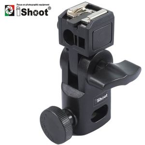 IShoot Mini Flash Bracket/Paraplu Houder-Universele Metalen Shoe Mount voor Canon Nikon Pentax Olympus Sony HVL-F60M speedlite