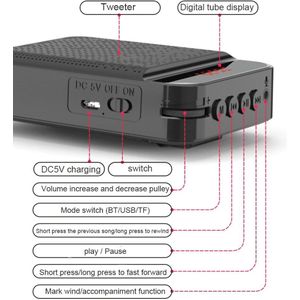 Persoonlijke Speaker Party Usb Oplaadbare Reizen Met Microfoon Bedraad Voor Leraren Draagbare Bluetooth Voice Versterker Luidspreker