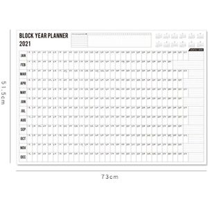 Jaar Planner Dagelijkse Plan Papier Muur Kalender Jaarlijks Te Doen Lijst Memorandum Home School Kantoorbenodigdheden Decoratie Kalender