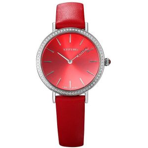 Xuping Wit Trendy Synthetische Zirconia Horloge Vrouwen Ronde Vormige Romantische Liefhebbers Rvs Sieraden Exquisit Horloge-6