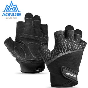 Aonijie M52 Unisex Half Vinger Sport Handschoenen Voor Hardlopen Jogging Wandelen Fietsen Fiets Gym Fitness Gewichtheffen Antislip