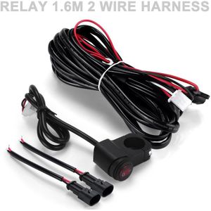 1.6M 2.2M Kabelboom Voor Led Motorfiets Koplampen Spotlight Wire Cable Switch Relais Kit Motor Rijden Licht Controle