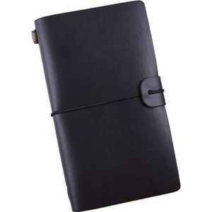 Leather Journal Schrijven Notebook A6 Pu Leer Gebonden Daily Notepad Voor Mannen 76 Pagina 'S (Bruin)
