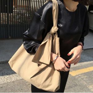 Koreaanse Stijl Canvas Vrouwen Handtas Grote Capaciteit Zomer Schoudertassen Casual Reistas Boodschappentassen Dames Grote Bakken