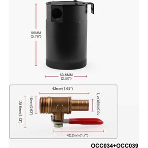 Zwart 3 Gaten Benzine Pot Pot Container Universele Duurzaam