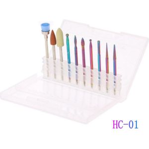 10 Pcs Chameleon Nail Boren Diamant Frees Roterende Bramen Elektrische Machine Tools Voor Tips Manicure Pedicure Nail Gereedschap