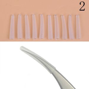 10Pcs Pincet Beschermen Gevallen Enten Wimpers Pincet Siliconen Covers Tips Wimpers Hulpgereedschappen 4 Stijlen