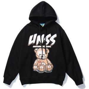 Wtd Mannen Sweater Streetwear Beer Gedrukt Hip Hop Casual Stijl Mannen/Vrouwen Hoodie Standaard Oversized Sweatshirt Mannen hoodies