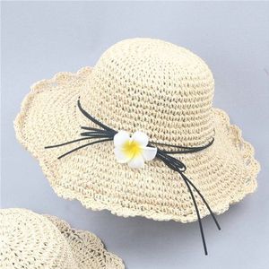 Vrouwen Bloem Hoeden Handgemaakte Straw Wide Brim Casual Hoeden Zomer Hoed Tussen Ouders En Kinderen Leuke Strand Hoed