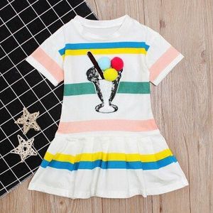 Leuke Kinderen Kids Baby Meisjes Jurken Kleding Kind Cartoon Zomer Mini Korte Jurk Kids Enfant Kleding Kleding