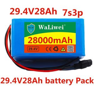 24V 28ah 7s3p 18650 Batterij Lithium Batterij 24v2800mah Elektrische Fiets Bromfiets Elektrische Lithium Ion Accu