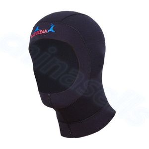 3Mm Neopreen Mannen Vrouwen Vissen Snorkelen Hood Cap Zwemmen Volgelaatsmasker Waterdicht Warm Duiken Hoed Winter Zwemmen cap