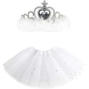 Baby Rok Meisje Prinses Tule Rok Ballet Dance Party Mini Met Crown Solid Baljurk Star Print Zomer 2 Stuks hoofdband