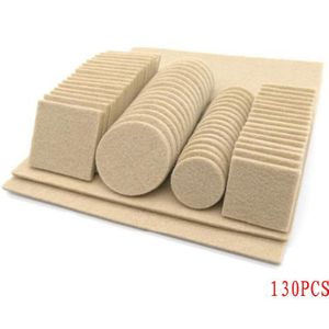 80/130Pcs Meubels Stoel Tafel Been Zelfklevende Vilt Houten Vloer Protector Pads R9UC