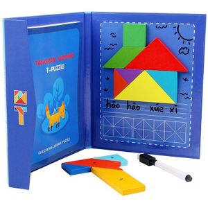 Speelgoed Voor Kinderen Houten Netic Tangram Puzzel Reizen Game Educatief Boek Kinderen Speelgoed Grappige Spelletjes Voor Kinderen