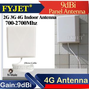 9dBi 4G Antenne Outdoor Indoor 700 ~ 2700Mhz N-Vrouwelijke N-Male Panel Gsm Antenne Muur voor Modem Repeater Gsm 2G 3G 4G Signaal Booster
