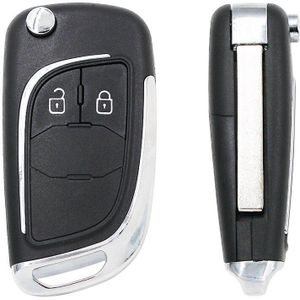 2 Knop Gewijzigd Flip Folding Key Shell Case Fob Voor Chevrolet Aveo Cruze Orlando Trax Ongesneden HU100 Blade