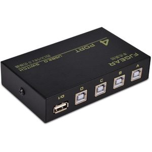 4 Port Usb 2.0 Delen Schakelaar Switcher Selector Box Hub Voor Pc Scanner Printer FJ-1A4B