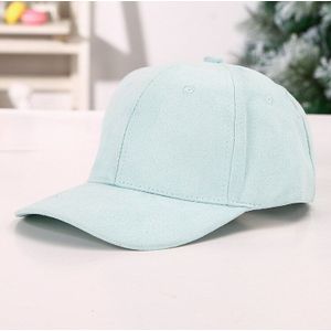 Bitterkoekje kleur baseball cap suede effen kleur gebogen rand cap mannen en vrouwen zonnehoed