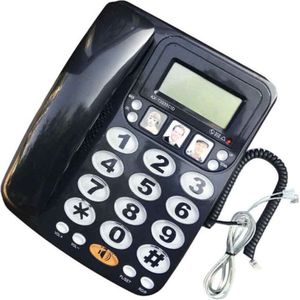 Kx 2035CID Fsk Dtmf Caller Id Luid Geluid Draadgebonden Telefoon Business Hotel Telefoon Thuis Mini Draagbare Fast Dial Terugbellen Grote knop