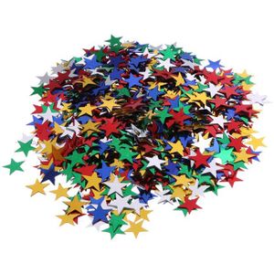 60g Pentagram veelkleurige confetti ster pailletten Bruiloft gooien confetti Kerst decoraties voor thuis Verjaardag party Decor