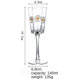 Hexagon Shpae Glazen Beker Japanse Stijl Hamer Eye Patroon Gouden Rand Champagne Whisky Wijn Glas Huishouden Glaswerk Water Glas