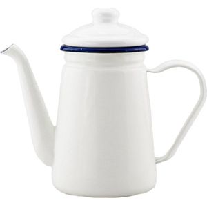 1.1L Emaille Koffiepot Hand Waterkoker Inductie Fornuis Gasfornuis Universal White