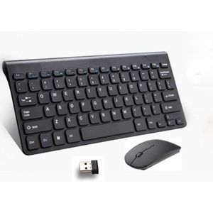 2.4Ghz Draadloze Muis Toetsenbord Combo Set Ultradunne Draagbare Mini Draadloze Toetsenbord Geschikt Voor Pc Desktop Computer Smart tv