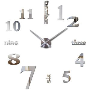 27/47 Inch Grote Wandklok Acryl Stickers Quartz Woondecoratie Moderne Diy Grote Klokken Horloge Muur Uniek Cadeau