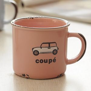 Imitatie Emaille Cups Keramische Mokken Leuke Klassieke Nostalgische Creatieve Minnaar Mok Drinkware Europa Stijl Thee Cup