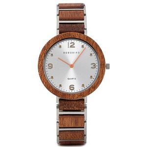 Bobo Vogel Ultra Dunne Quartz Hout Horloge Top Luxe Waterdichte Rvs Casual Horloge