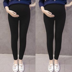 Zwangere vrouwen broek casual potlood voeten broek effen kleur stretch dunne sectie moederlijke zwangerschap broek