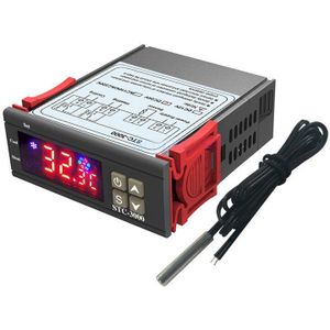 Stc-3000 Led Digitale Temperatuurregelaar Thermostaat Verwarming Cooling Sensor Vochtigheid Meter