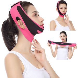 Gezicht Lifting Dunne Facial Riem V Gezicht Bandage Verminder Dubbele Kin Slim Lift Up Lifting Afslanken Beauty Tool Roze Zwart