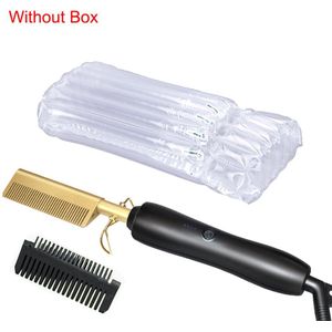 Hair Iron Stijltang Elektrische Kam Stijltang Voor Pruiken Smoothing Ijzer Rechttrekken Borstel 3 In 1 Haar Krultang Borstel