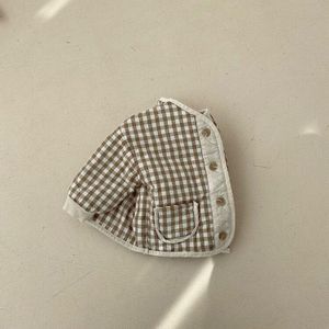 Winter Baby Meisjes Kleding Leuke Plaid Jas Jongens 2022 Warm Kids Lange Mouwen Vest Jas Kinderen Katoenen Kleding