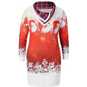 Vrouwen Vrolijk Kerstfeest Kerstman Gedrukt Tops Col Sweatshirt Blouse Sport Trui Skateboard Hoodies #2O18 # F