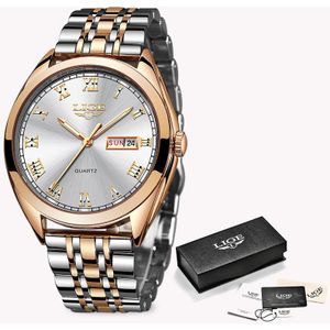 LUIK Rose Gold Vrouwen Horloge Business Quartz Horloge Dames Top Luxe Vrouwelijke Polshorloge Meisje Klok Relogio feminin
