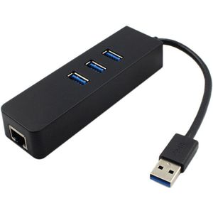 Usb 3.0 Hub 3-Poort Gigabit Ethernet Poort Voor Laptops Usb Flash Drives Mobiele Harde Schijven Usb Extenders