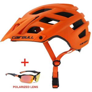 Outdoor Riding Fietsen Helm Met Gepolariseerde Zonnebril Sport Ultralight Mtb Fiets Helm Unisex Mountain Racefiets Helm