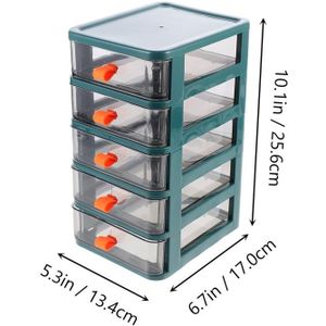 2/3/4/5 Laag Lade Desktop Opbergdoos Make Organisator Cosmetische Sieraden Nagellak Diversen Houder Container