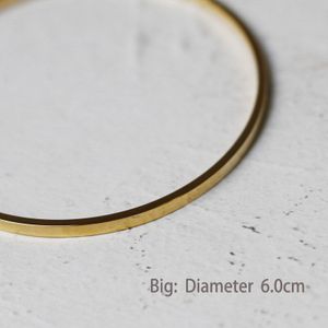 Peri'sbox 2 Ontwerpen Ronde Vierkante Randen Dunne Armbanden Titanium Staal Cirkel Armband Goud Kleur Minimalistische Armbanden voor Vrouwen