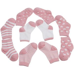 5 paren/pak Kinderen Katoenen Sokken Jongen, Meisje, Baby, baby Warm Houden Streep Stippen Mode Sport&#39;s Sokken Herfst/Winter Kids