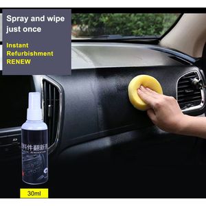 30Ml Auto-interieur Plastic Onderdelen Wax Loopvlakvernieuwing Agent Vernieuwd Automotive Plastic Herstellen Schoonmaken
