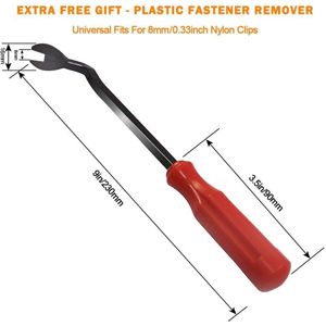 Anchtek 100 Stuks Trim Panel Retainer Fastener Clip Kit Gemengde Auto Body Push Retainer Pin Klinknagel Bumper Deur Auto Tool auto Accessoire