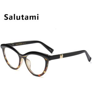 Half Wenkbrauw Patchwork Frame Cat Eye Vrouwen Brilmontuur Retro Rode Ronde Clear Lens Brillen Vrouwelijke Amber Tinten Transparante