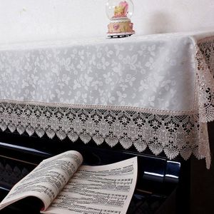 Trots Rose 90*180Cm Kant Piano Deksel Borduurwerk Piano Handdoek Tafelkleed Koreaanse Stijl Huishoudelijke Stofkap