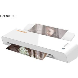 LIZENGTEC Professionele Kantoor Snel Warm-Up Roll & Koud Laminator Machine voor A4 Papieren Document foto